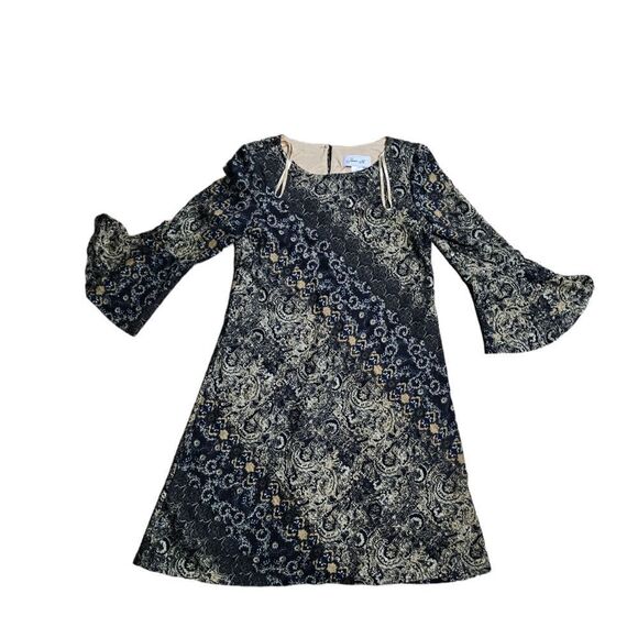 Women's Vintage JESSICA H Bell Sleeves Dress Small - Picture 1 of 5